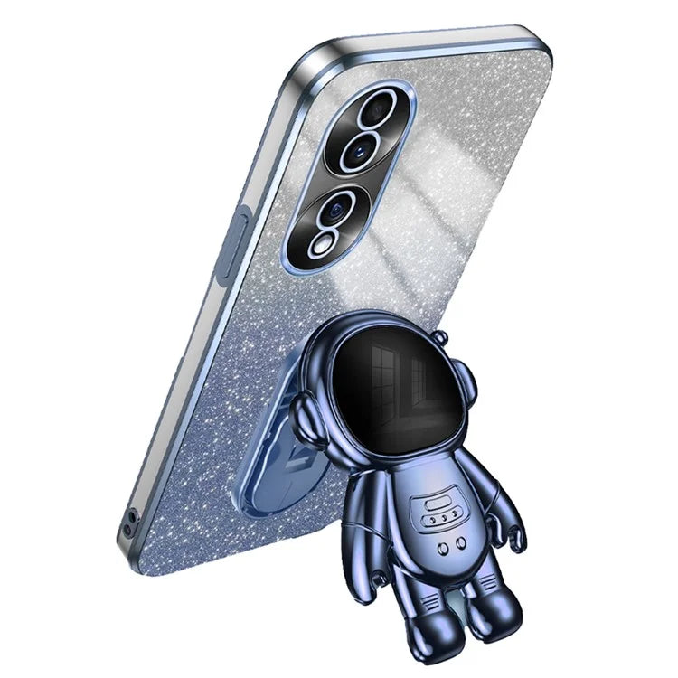 For Honor 70 5G Kickstand Case PC+TPU Astronaut Design Phone Back Cover