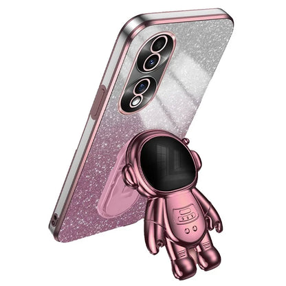 For Honor 70 5G Kickstand Case PC+TPU Astronaut Design Phone Back Cover