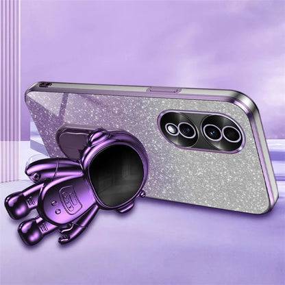 For Honor 70 5G Kickstand Case PC+TPU Astronaut Design Phone Back Cover