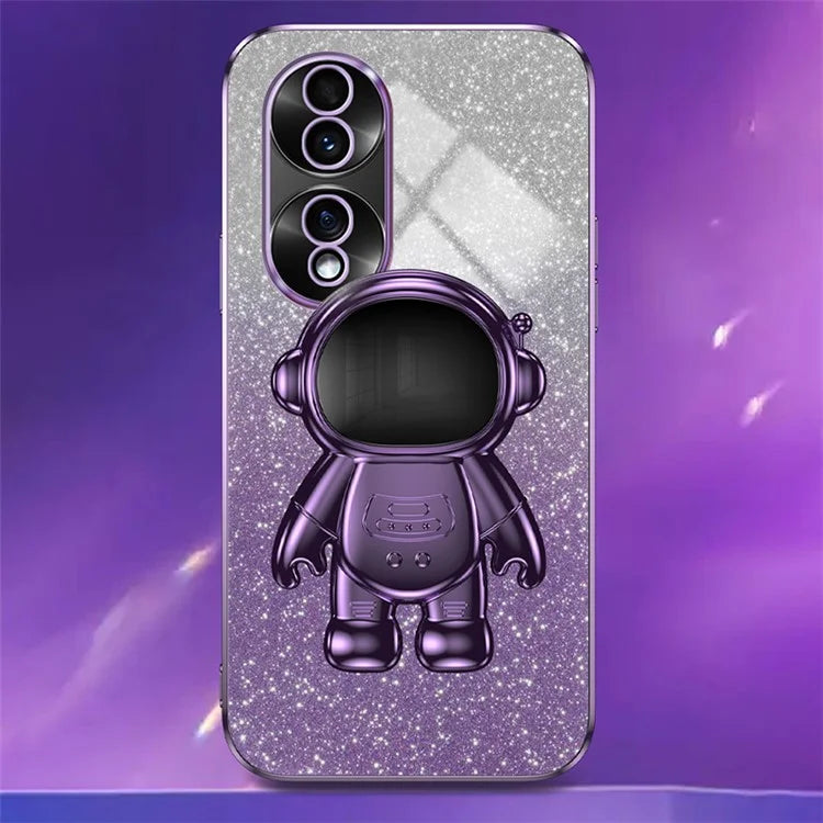 For Honor 70 5G Kickstand Case PC+TPU Astronaut Design Phone Back Cover