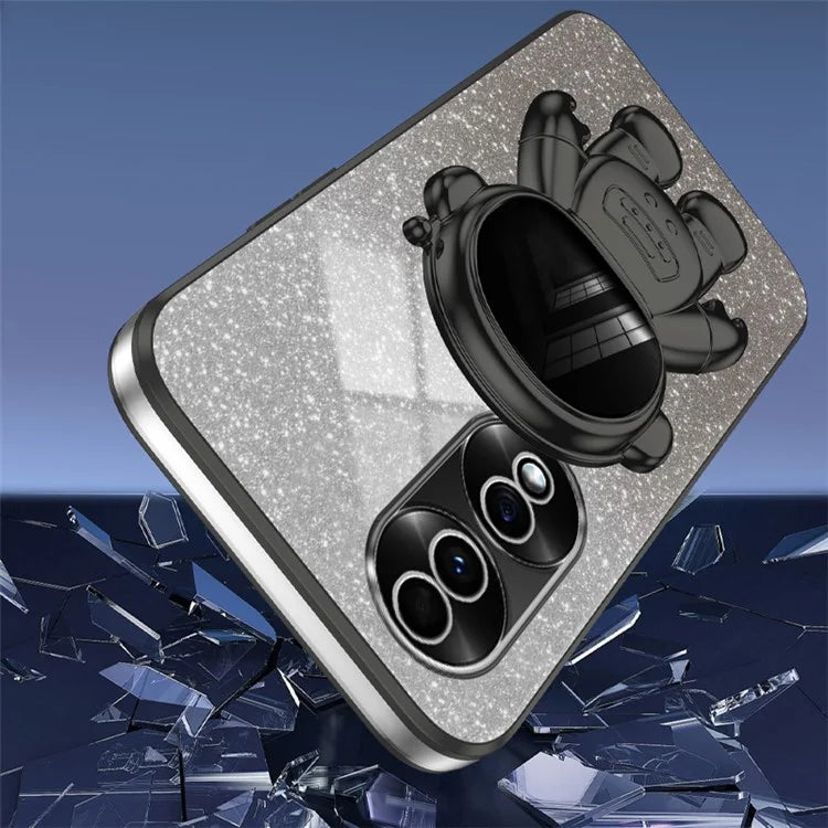 For Honor 70 5G Kickstand Case PC+TPU Astronaut Design Phone Back Cover