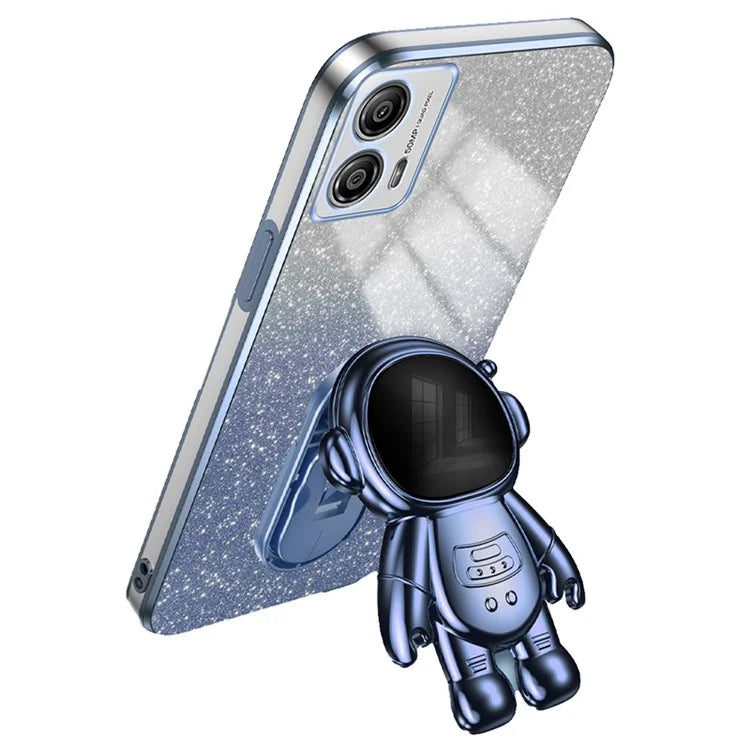 For Motorola Moto G53 5G Case PC+TPU Astronaut Kickstand Back Shell