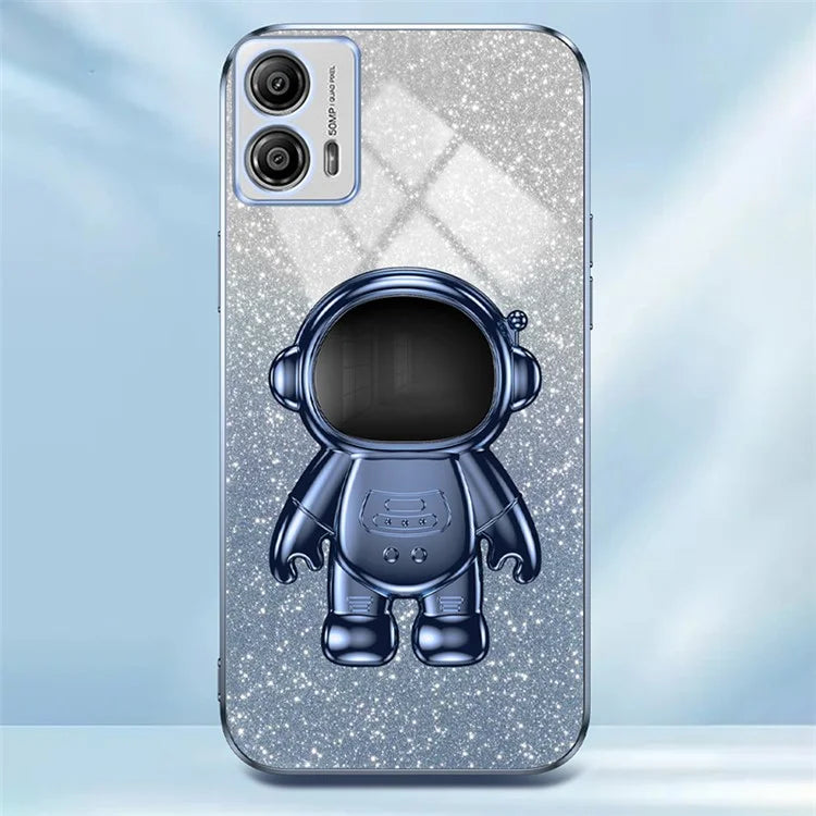 For Motorola Moto G53 5G Case PC+TPU Astronaut Kickstand Back Shell