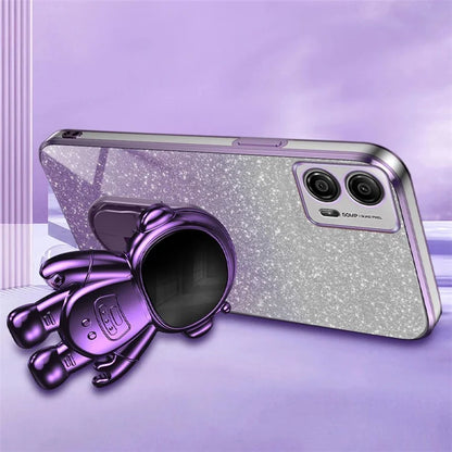 For Motorola Moto G53 5G Case PC+TPU Astronaut Kickstand Back Shell