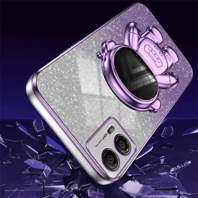 For Motorola Moto G53 5G Case PC+TPU Astronaut Kickstand Back Shell