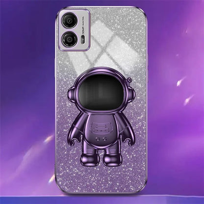 For Motorola Moto G53 5G Case PC+TPU Astronaut Kickstand Back Shell