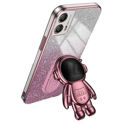 For Motorola Moto G53 5G Case PC+TPU Astronaut Kickstand Back Shell