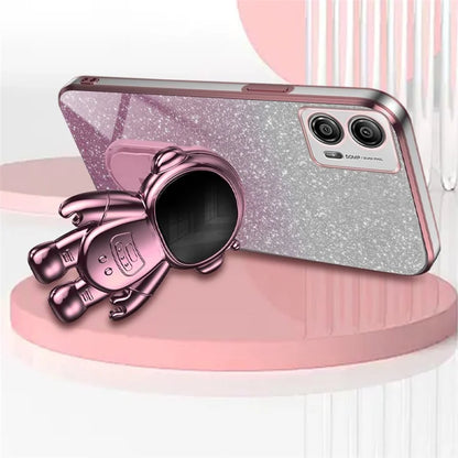 For Motorola Moto G53 5G Case PC+TPU Astronaut Kickstand Back Shell