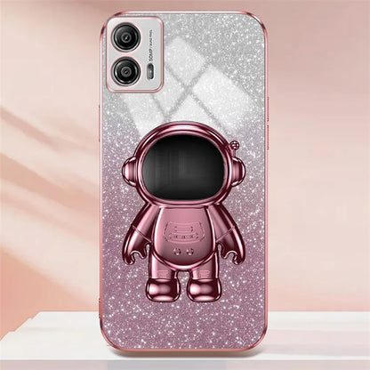 For Motorola Moto G53 5G Case PC+TPU Astronaut Kickstand Back Shell