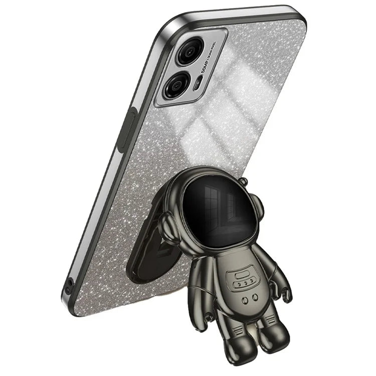 For Motorola Moto G53 5G Case PC+TPU Astronaut Kickstand Back Shell
