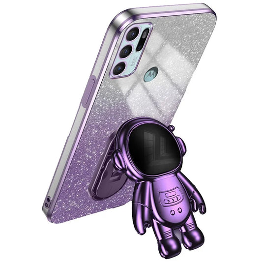 For Motorola Moto G60S Case Astronaut Kickstand Anti-scratch Cell Phone Shell