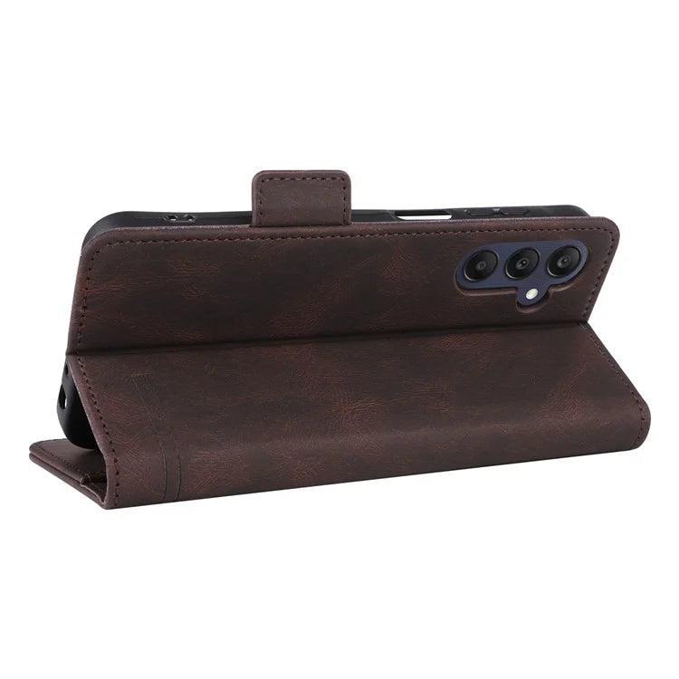 For Samsung Galaxy A25 5G (Global) (161.0 x 76.5 x 8.3mm) Leather Case Wallet Phone Cover