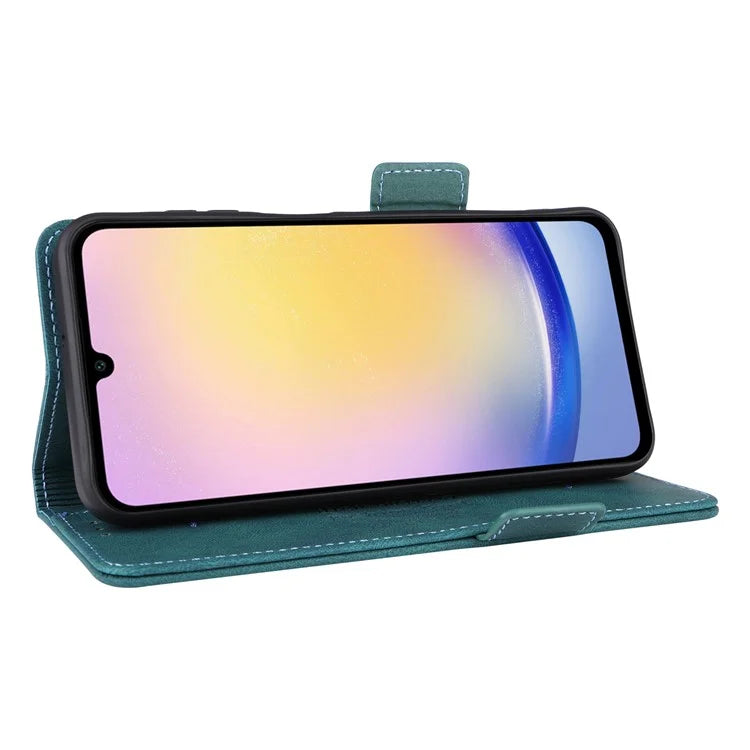 For Samsung Galaxy A25 5G (Global) (161.0 x 76.5 x 8.3mm) Leather Case Wallet Phone Cover
