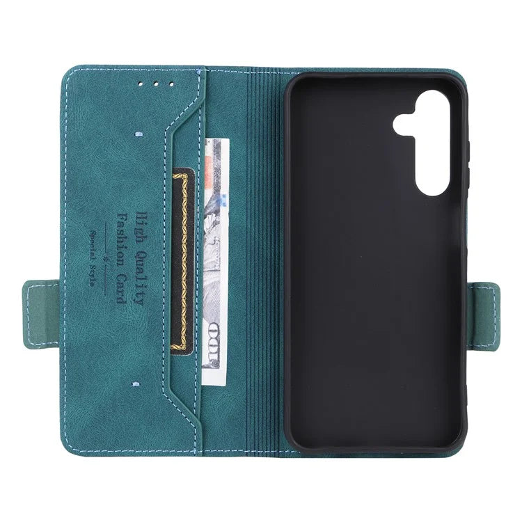 For Samsung Galaxy A25 5G (Global) (161.0 x 76.5 x 8.3mm) Leather Case Wallet Phone Cover