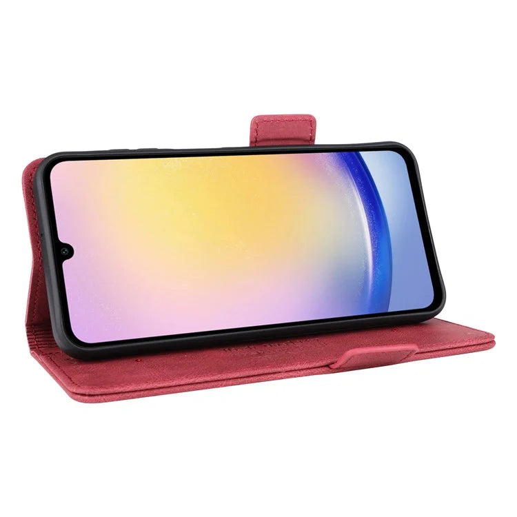 For Samsung Galaxy A25 5G (Global) (161.0 x 76.5 x 8.3mm) Leather Case Wallet Phone Cover