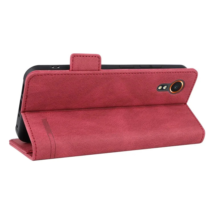 For Samsung Galaxy Xcover 7 Flip Phone Case Wallet PU Leather Stand Cover