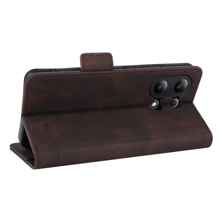 For Xiaomi Redmi Note 13 4G Case Leather Wallet Cover Hardware Decor