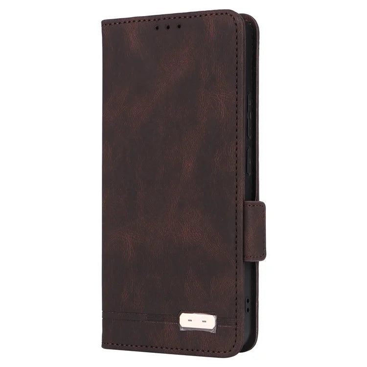 For Xiaomi Redmi Note 13 4G Case Leather Wallet Cover Hardware Decor