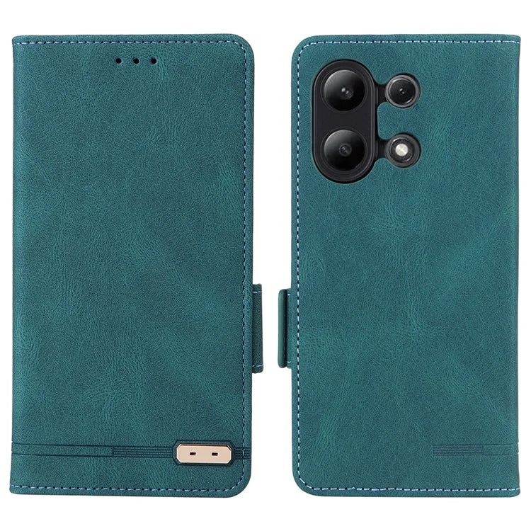 For Xiaomi Redmi Note 13 4G Case Leather Wallet Cover Hardware Decor