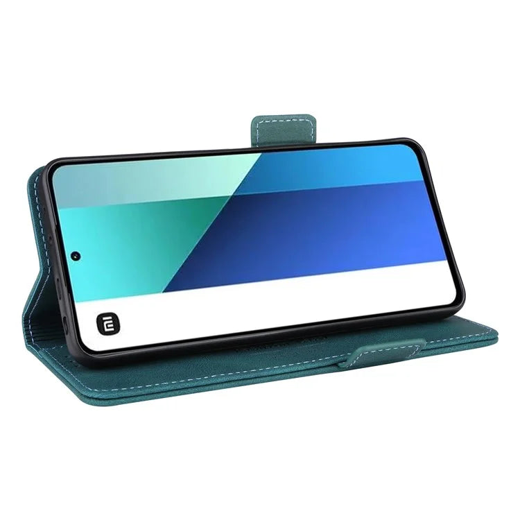 For Xiaomi Redmi Note 13 4G Case Leather Wallet Cover Hardware Decor