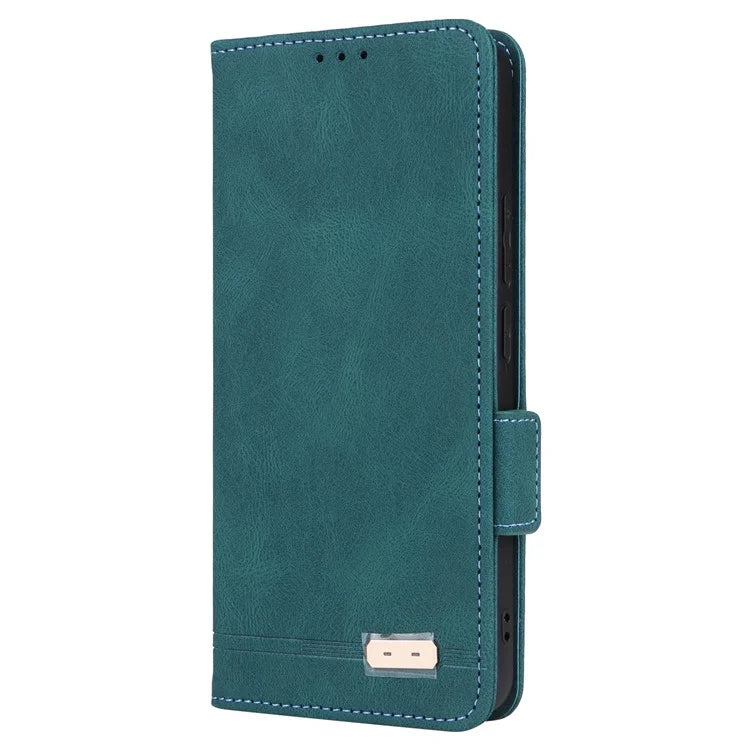 For Xiaomi Redmi Note 13 4G Case Leather Wallet Cover Hardware Decor