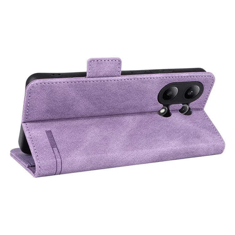 For Xiaomi Redmi Note 13 4G Case Leather Wallet Cover Hardware Decor