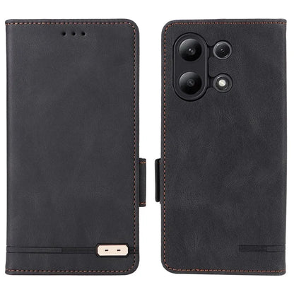 For Xiaomi Redmi Note 13 4G Case Leather Wallet Cover Hardware Decor