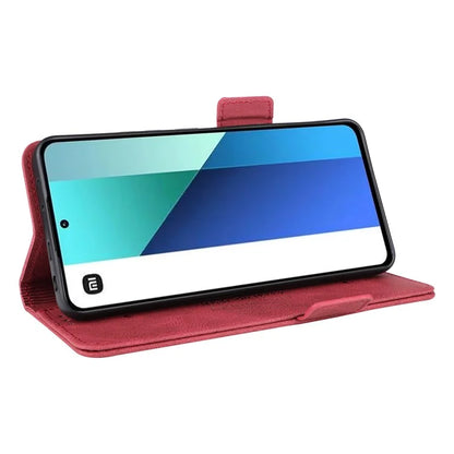 For Xiaomi Redmi Note 13 4G Case Leather Wallet Cover Hardware Decor