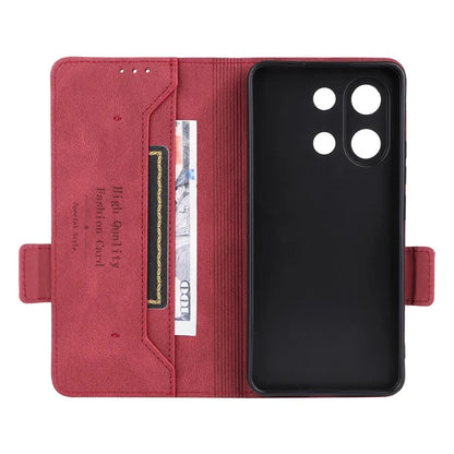 For Xiaomi Redmi Note 13 4G Case Leather Wallet Cover Hardware Decor