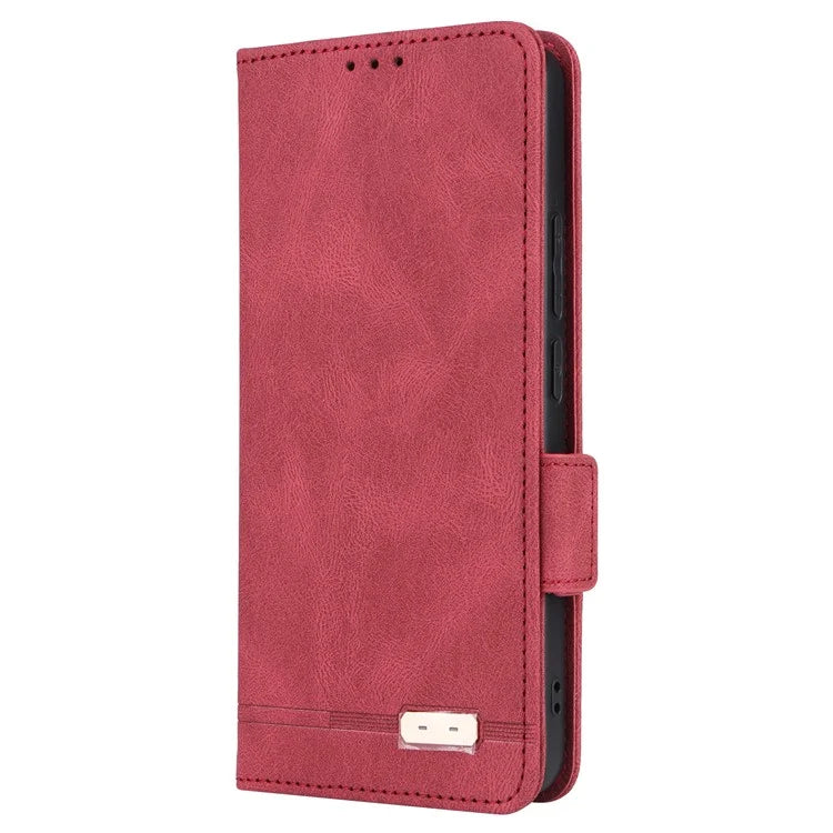 For Xiaomi Redmi Note 13 4G Case Leather Wallet Cover Hardware Decor