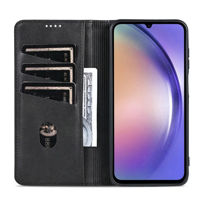 AZNS For Samsung Galaxy A25 5G (Global) (161.0 x 76.5 x 8.3mm) PU Leather Case Phone Wallet Cover