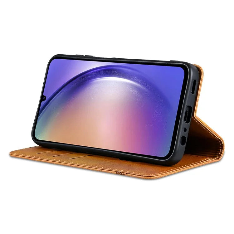 AZNS For Samsung Galaxy A25 5G (Global) (161.0 x 76.5 x 8.3mm) PU Leather Case Phone Wallet Cover