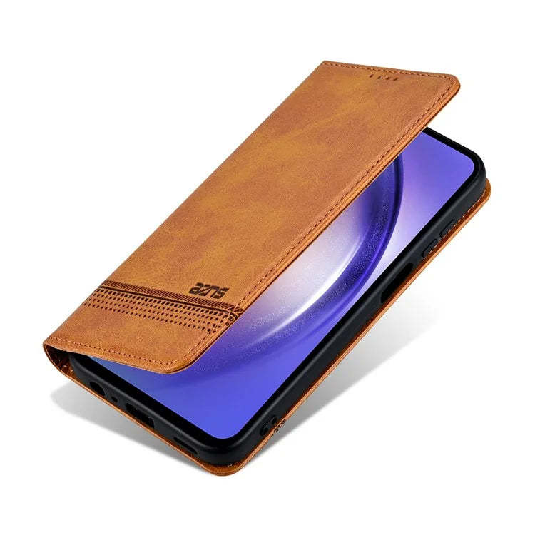AZNS For Samsung Galaxy A25 5G (Global) (161.0 x 76.5 x 8.3mm) PU Leather Case Phone Wallet Cover