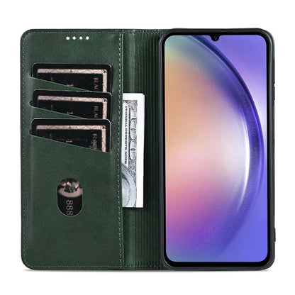 AZNS For Samsung Galaxy A25 5G (Global) (161.0 x 76.5 x 8.3mm) PU Leather Case Phone Wallet Cover