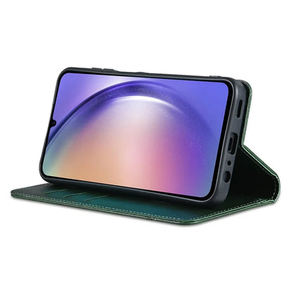 AZNS For Samsung Galaxy A25 5G (Global) (161.0 x 76.5 x 8.3mm) PU Leather Case Phone Wallet Cover