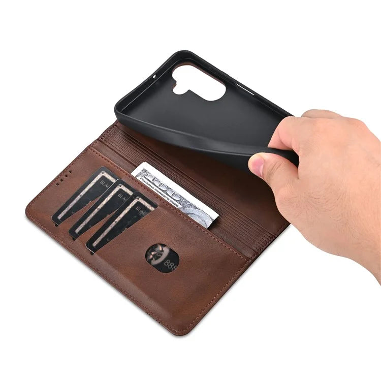 AZNS For Samsung Galaxy A25 5G (Global) (161.0 x 76.5 x 8.3mm) PU Leather Case Phone Wallet Cover