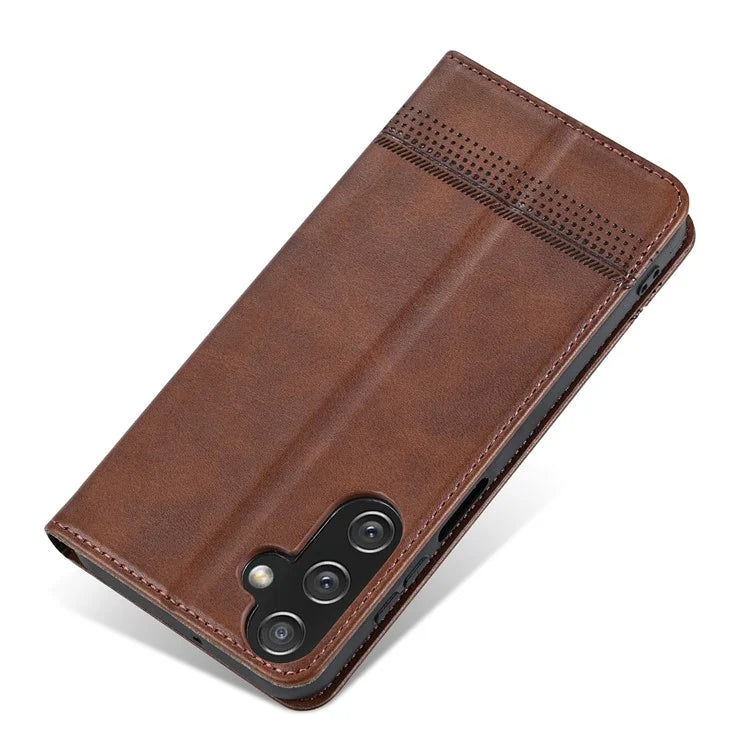 AZNS For Samsung Galaxy A25 5G (Global) (161.0 x 76.5 x 8.3mm) PU Leather Case Phone Wallet Cover