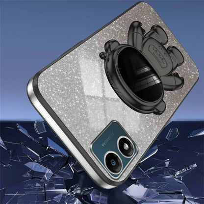 For Motorola Moto E13 4G Kickstand Case Electroplating Glitter Phone Cover