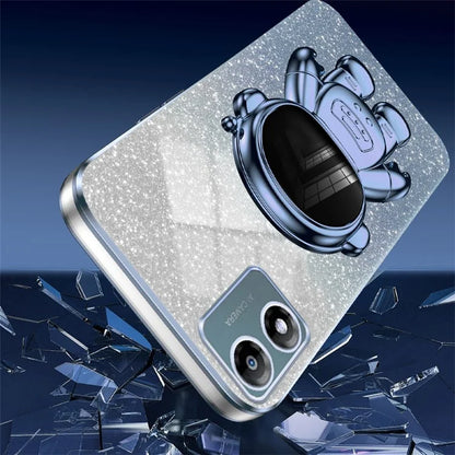For Motorola Moto E13 4G Kickstand Case Electroplating Glitter Phone Cover