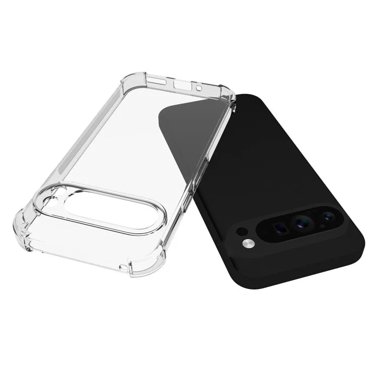 For Google Pixel 9 Pro TPU Case Transparent Phone Cover Drop Proteciton