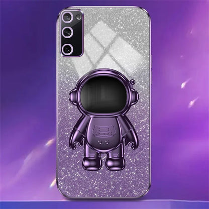 For Samsung Galaxy S20 FE 2022 / S20 Lite / S20 FE 5G / S20 FE Astronaut Kickstand Phone Case PC+TPU Cover