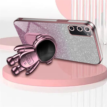 For Samsung Galaxy S20 FE 2022 / S20 Lite / S20 FE 5G / S20 FE Astronaut Kickstand Phone Case PC+TPU Cover