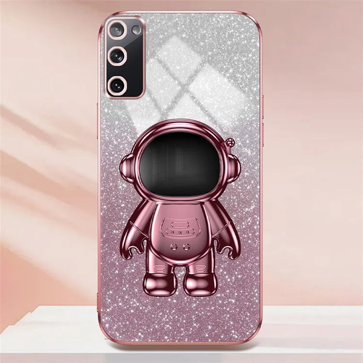 For Samsung Galaxy S20 FE 2022 / S20 Lite / S20 FE 5G / S20 FE Astronaut Kickstand Phone Case PC+TPU Cover
