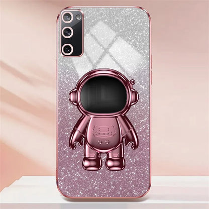 For Samsung Galaxy S20 FE 2022 / S20 Lite / S20 FE 5G / S20 FE Astronaut Kickstand Phone Case PC+TPU Cover
