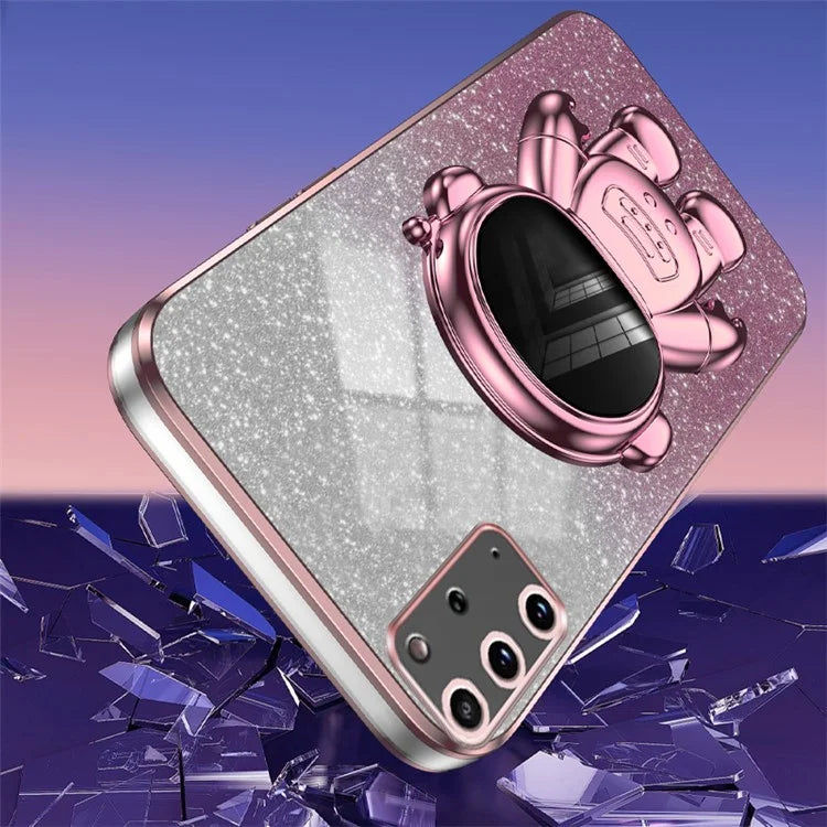 For Samsung Galaxy S20 Plus 5G / 4G Kickstand Phone Case PC+TPU Shell Electroplating Cell Phone Cover