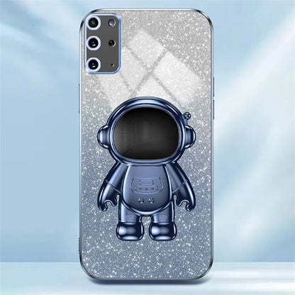 For Samsung Galaxy S20 Plus 5G / 4G Kickstand Phone Case PC+TPU Shell Electroplating Cell Phone Cover