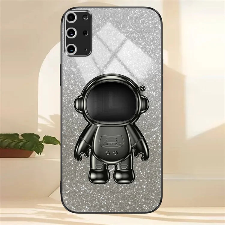 For Samsung Galaxy S20 Plus 5G / 4G Kickstand Phone Case PC+TPU Shell Electroplating Cell Phone Cover