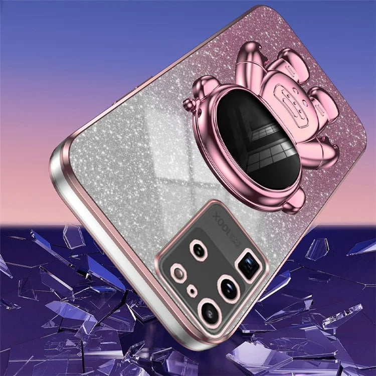 For Samsung Galaxy S20 Ultra Case Precise Cutout Astronaut Kickstand Dustproof PC+TPU Phone Cover