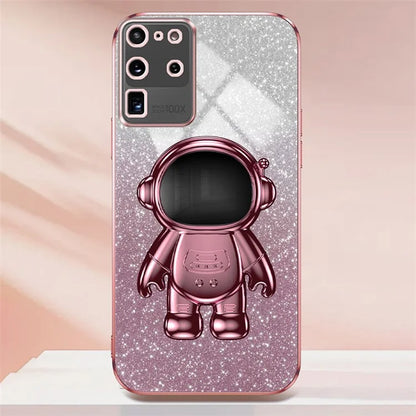 For Samsung Galaxy S20 Ultra Case Precise Cutout Astronaut Kickstand Dustproof PC+TPU Phone Cover