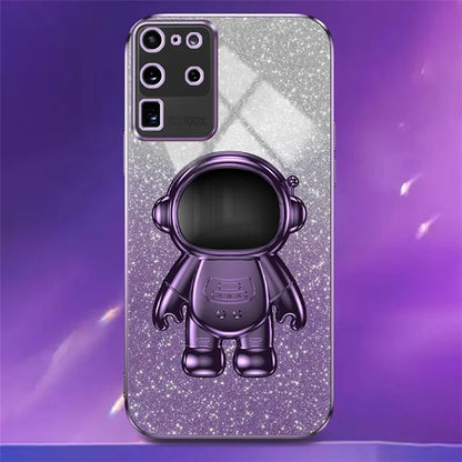 For Samsung Galaxy S20 Ultra Case Precise Cutout Astronaut Kickstand Dustproof PC+TPU Phone Cover